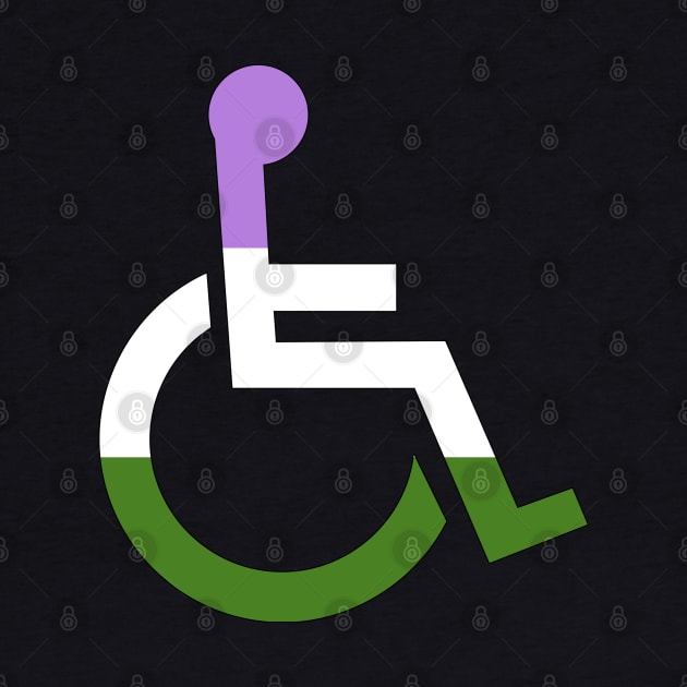 Disabled Genderqueer Pride by NatLeBrunDesigns